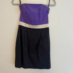 French Connection Dress Purple / Charcoal - Size 4